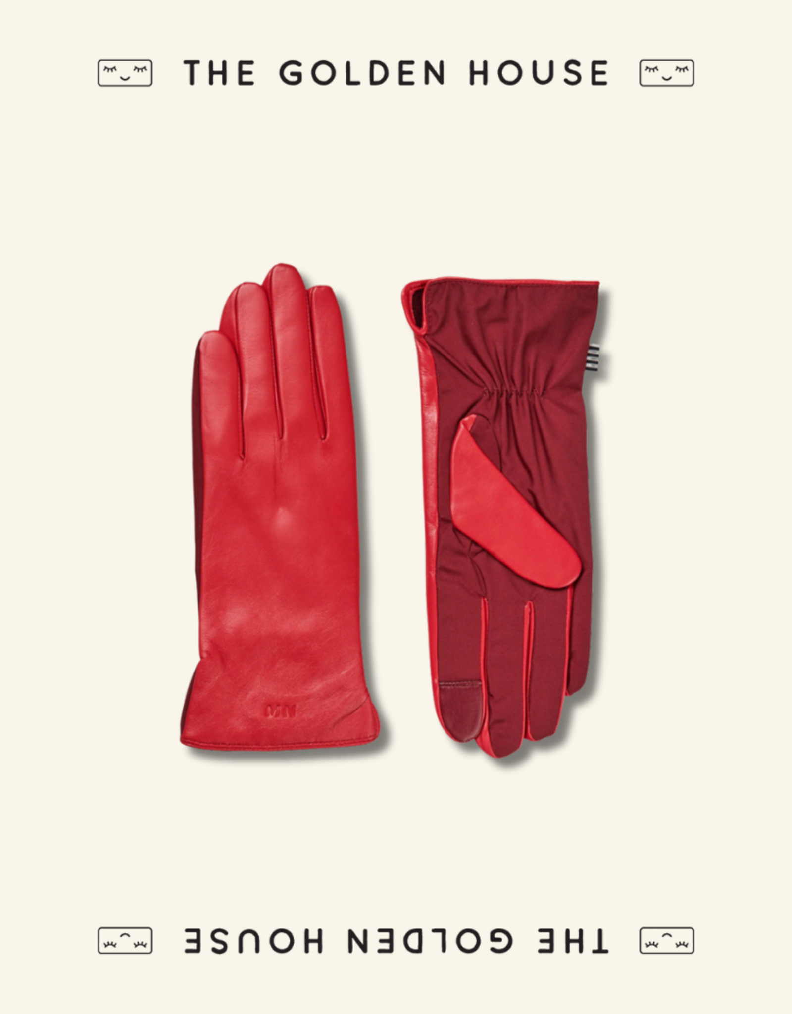 Mads Norgaard Handschoenen Leder  'Tian Ace' - Winery/High Risk Red - Mads Norgaard