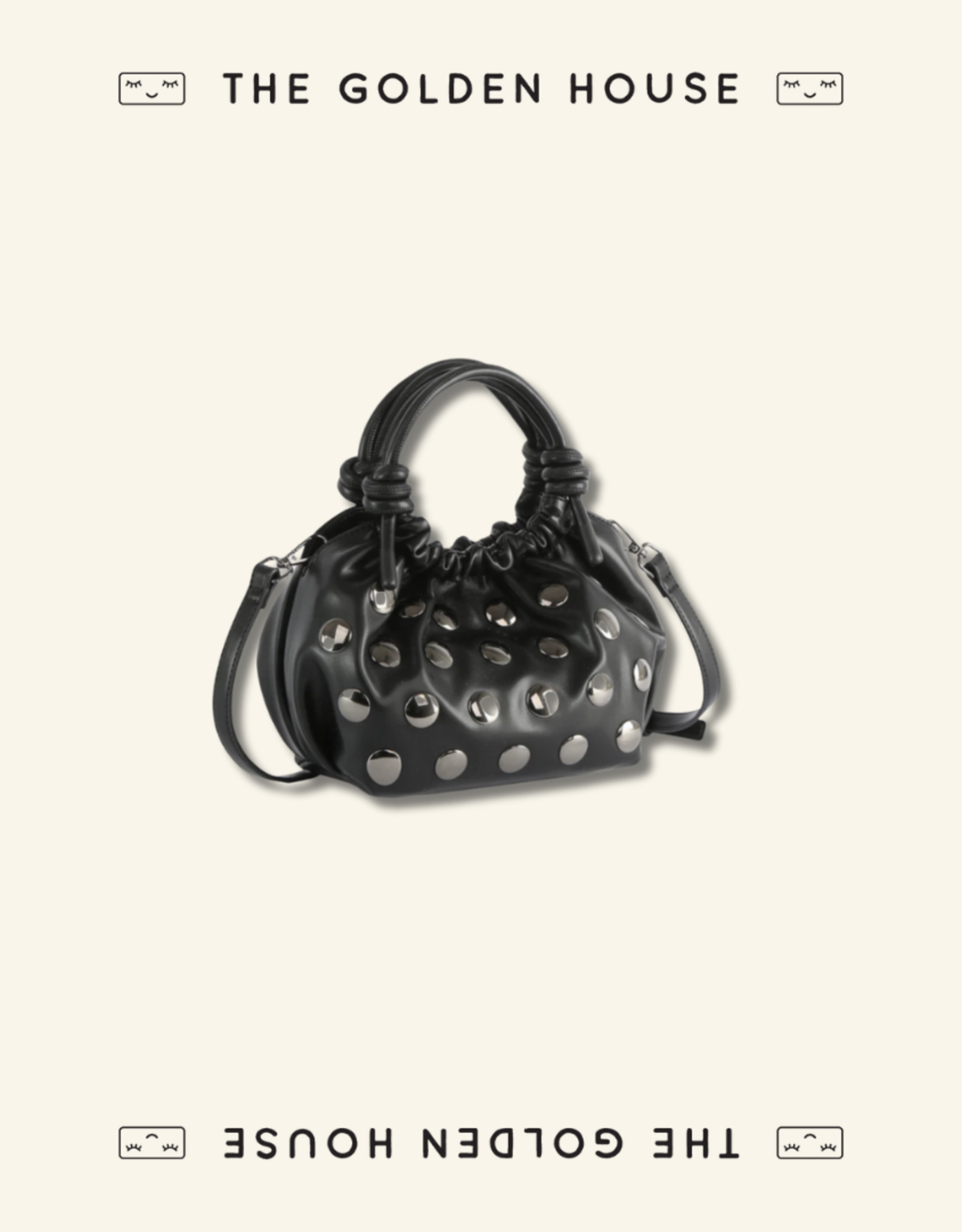 HVISK Handtas  'Jolly Soft Structure Studs' - Black - Hvisk