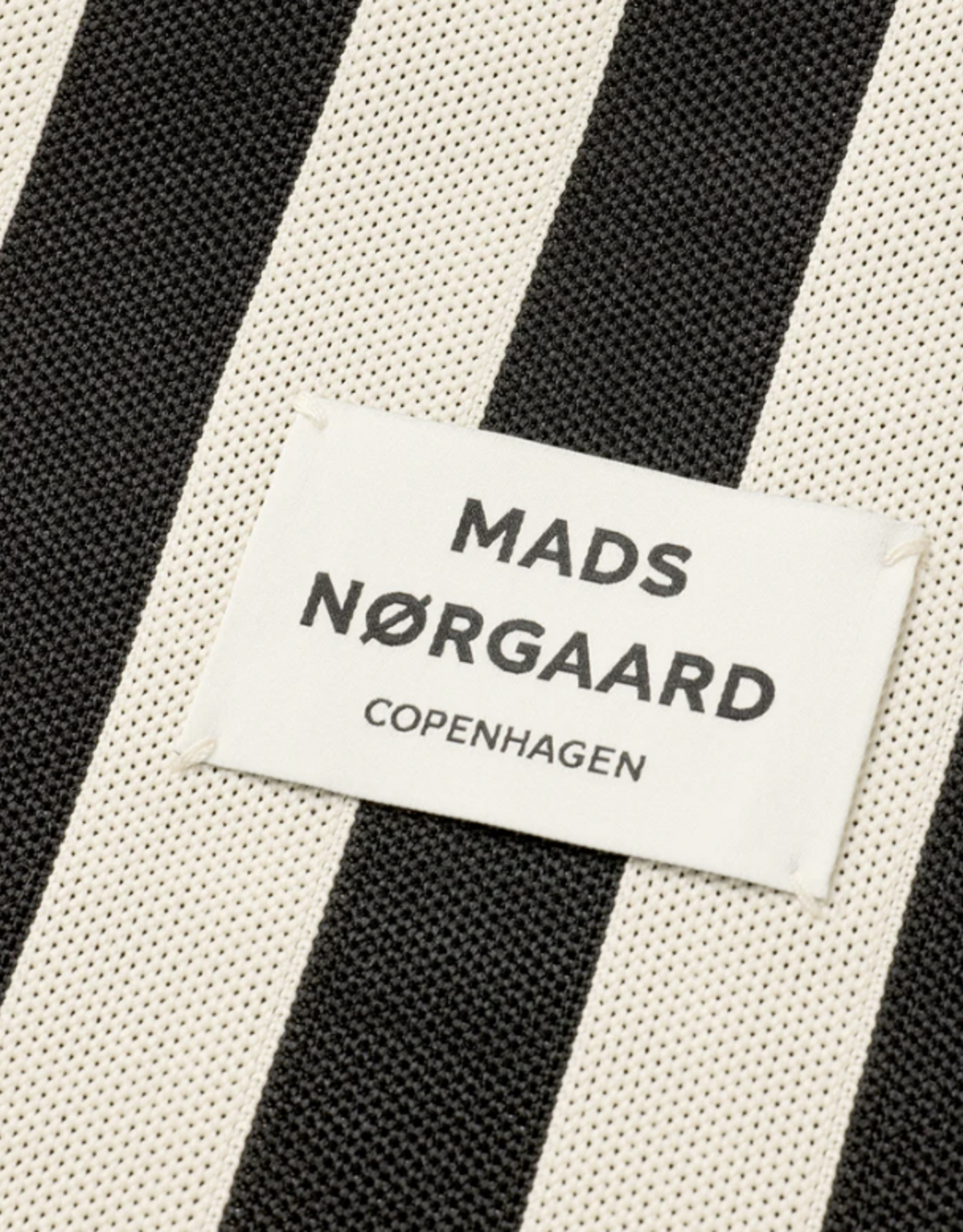 Mads Norgaard Computer Sleeve 'Knit Stripe' - Black - Mads Norgaard
