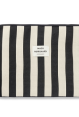 Mads Norgaard Computer Sleeve 'Knit Stripe' - Black - Mads Norgaard