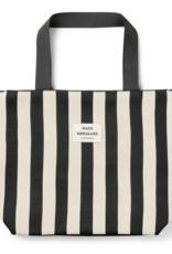 Mads Norgaard Tote Bag 'Knit Stripe' - Black - Mads Norgaard