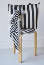 Mads Norgaard Tote Bag 'Knit Stripe' - Black - Mads Norgaard