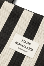 Mads Norgaard Tote Bag 'Knit Stripe' - Black - Mads Norgaard