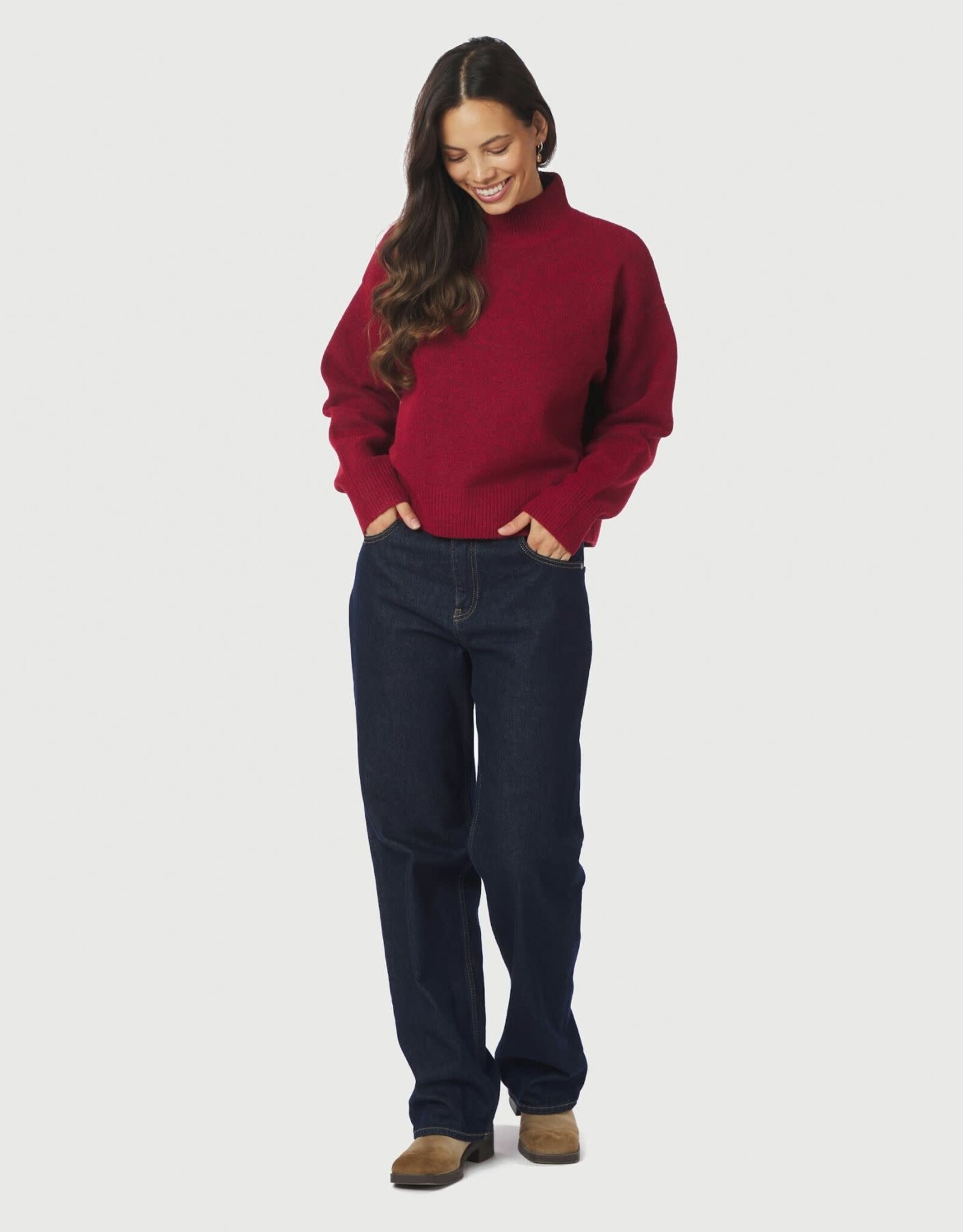 Pull 'Paulina' - Dark Red - Neo Noir