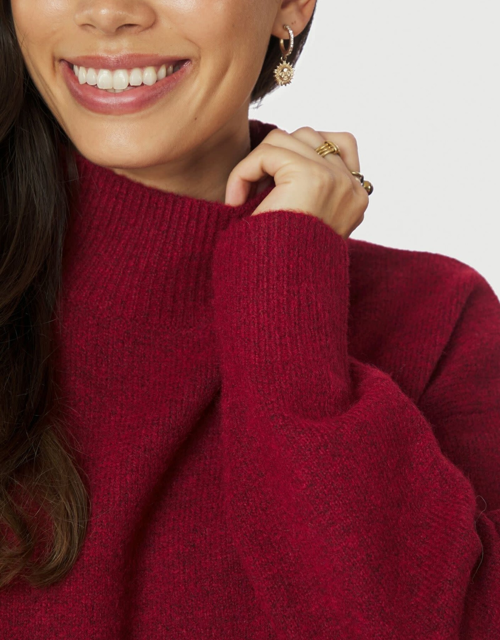 Pull 'Paulina' - Dark Red - Neo Noir