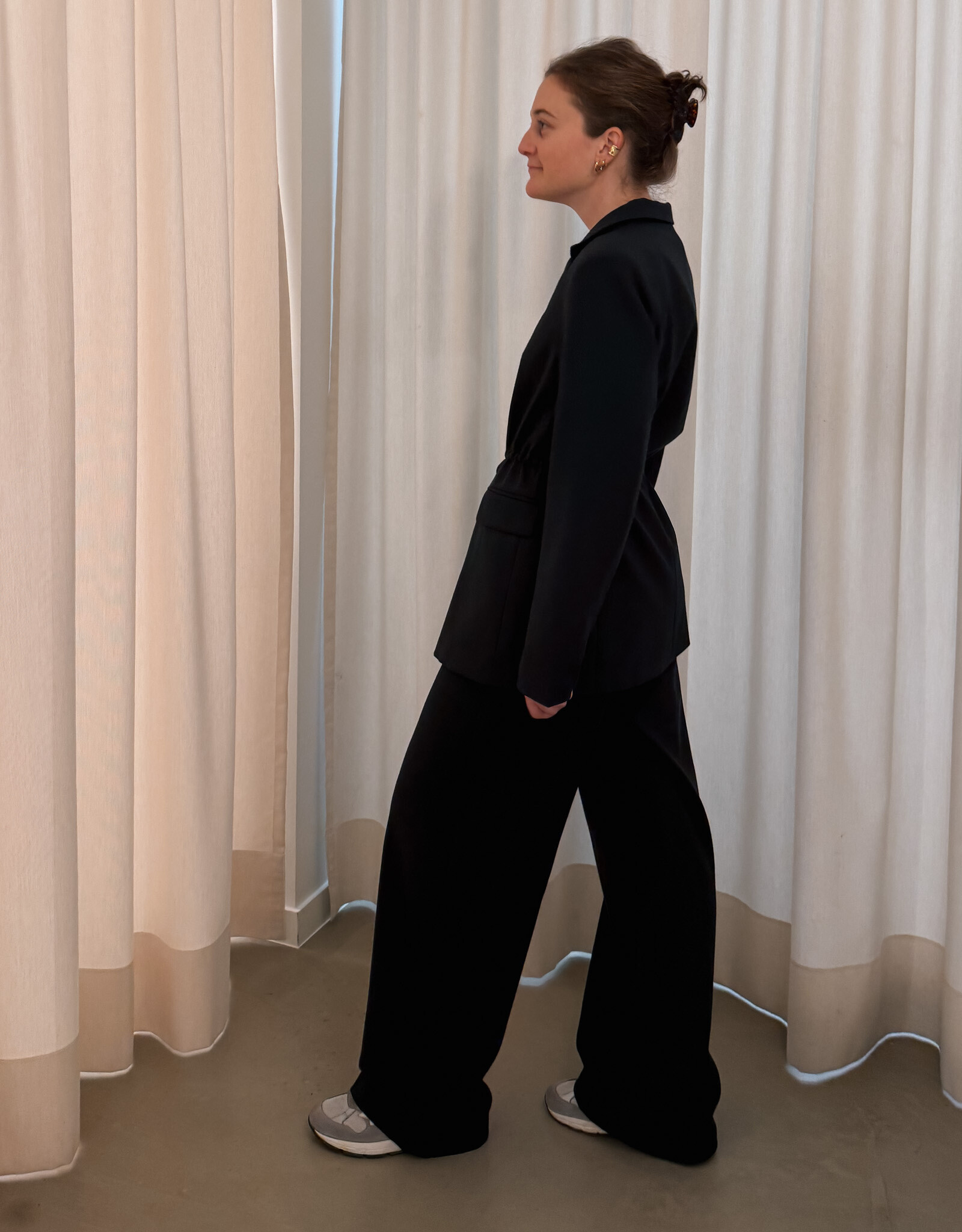 Broek Melange 'Emmett' - Navy - Neo Noir