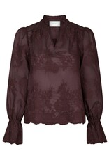 Blouse 'Amara' - Burgundy - Neo Noir