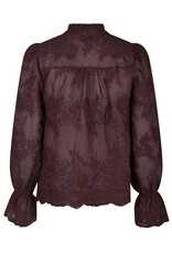 Blouse 'Amara' - Burgundy - Neo Noir