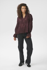 Blouse 'Amara' - Burgundy - Neo Noir