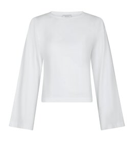 T-Shirt Lange Mouw Boxy 'Paska' - White - Neo Noir