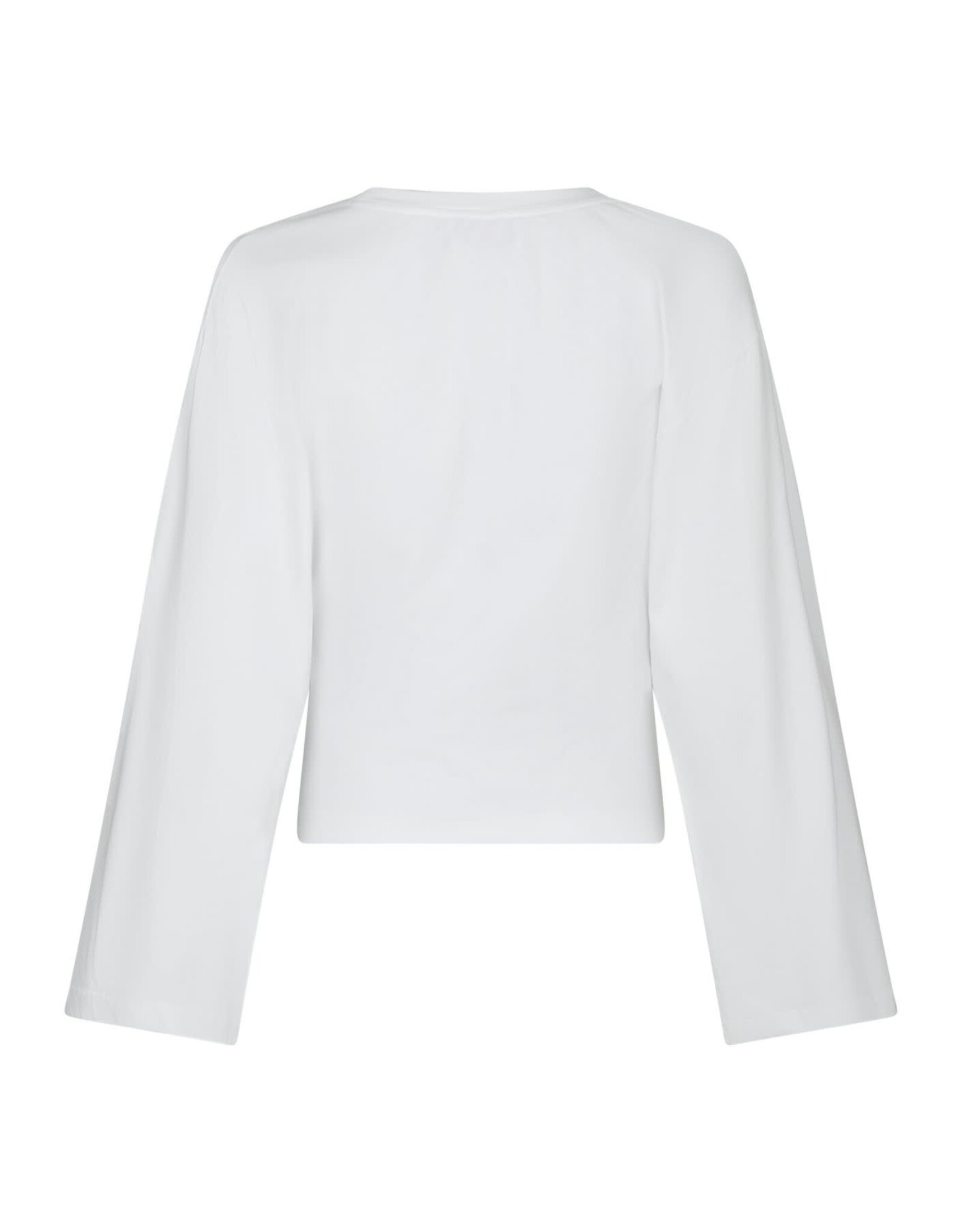 T-Shirt Lange Mouw Boxy 'Paska' - White - Neo Noir