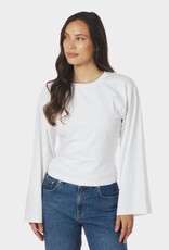 T-Shirt Lange Mouw Boxy 'Paska' - White - Neo Noir