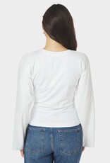 T-Shirt Lange Mouw Boxy 'Paska' - White - Neo Noir