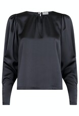 Blouse Heavy Sateen 'Camma' - Steel Grey - Neo Noir