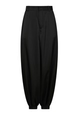 Broek Drapy Satin Balloon 'Fayla' - Black - Neo Noir