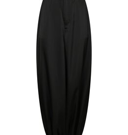 Broek Drapy Satin Balloon 'Fayla' - Black - Neo Noir