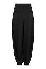Broek Drapy Satin Balloon 'Fayla' - Black - Neo Noir