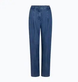 Another Label Jeans Pleated 'Moore' - Mid Blue Denim - Another-Label