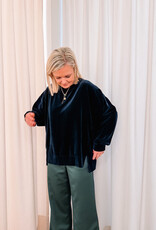 The Golden House Joh Sweater Velours 'Phillipa' - Notte