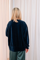The Golden House Joh Sweater Velours 'Phillipa' - Notte