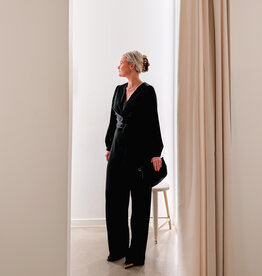 Jumpsuit Heavy Sateen 'Rimaldi' - Black - Neo Noir