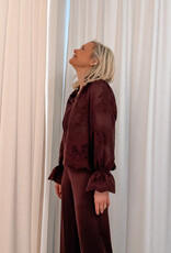 Blouse 'Amara' - Burgundy - Neo Noir