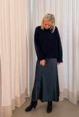 Rok 'Vicky' Heavy Sateen - Midnight Blue - Neo noir