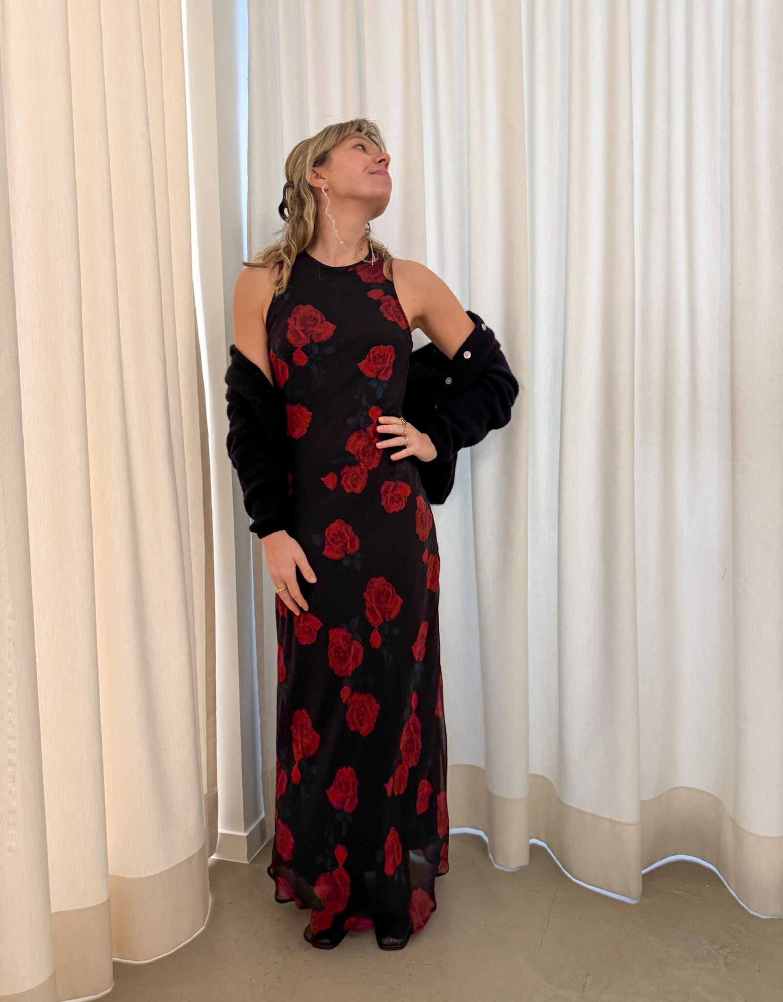 Jurk 'Celinie' - Black - Neo Noir