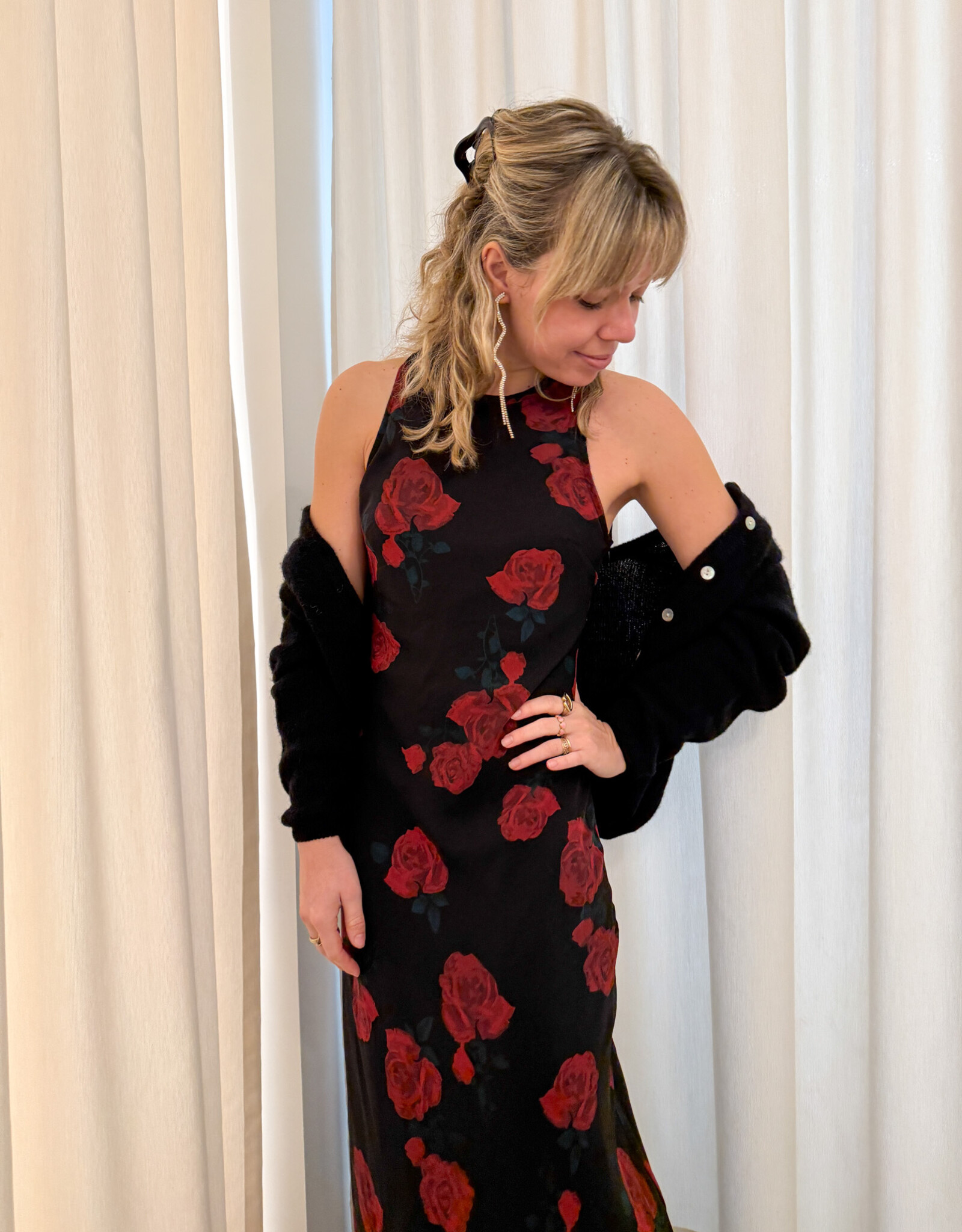 Jurk 'Celinie' - Black - Neo Noir