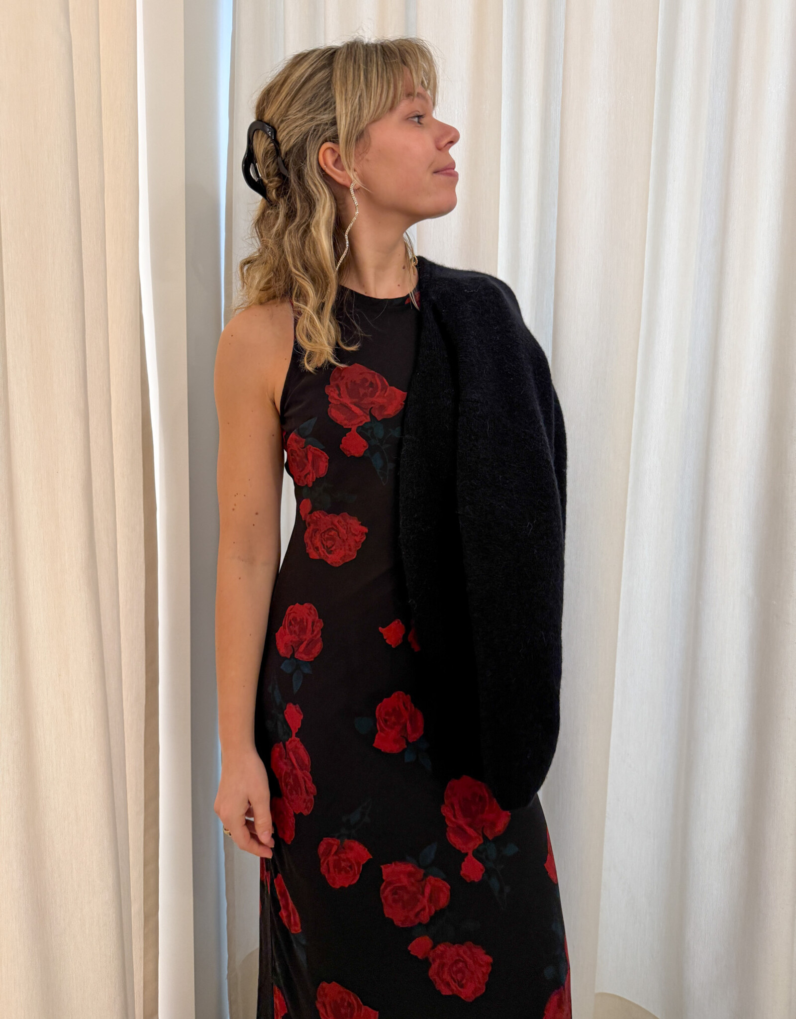 Jurk 'Celinie' - Black - Neo Noir