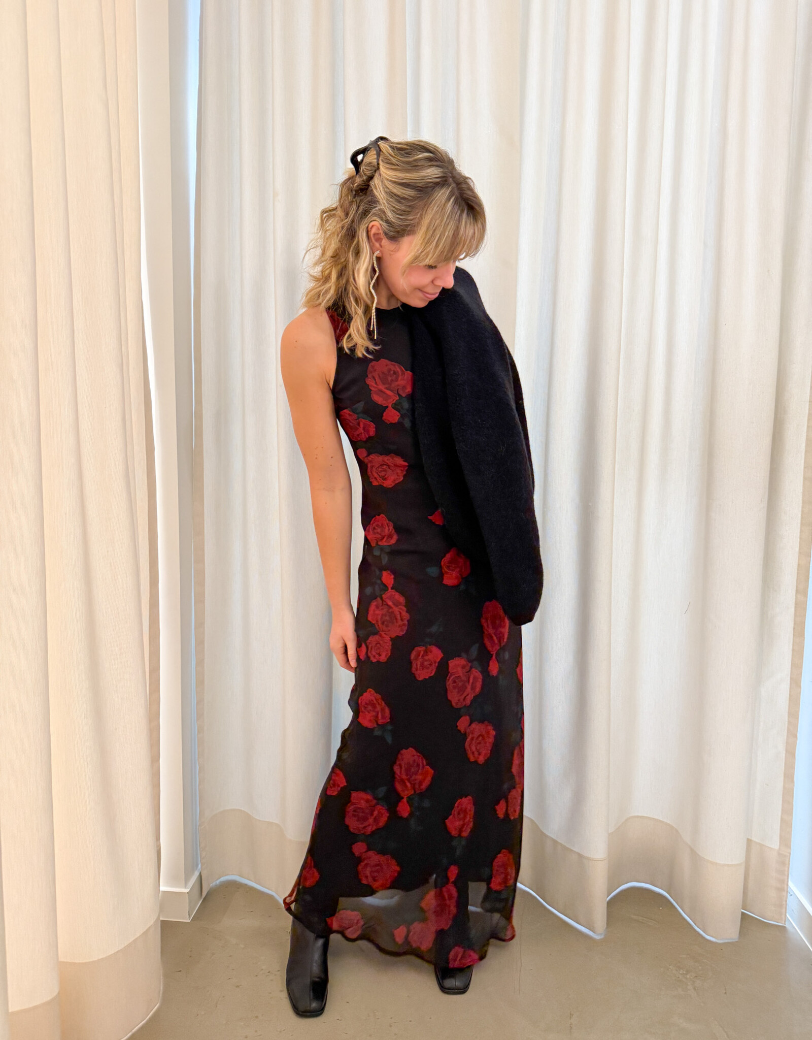 Jurk 'Celinie' - Black - Neo Noir