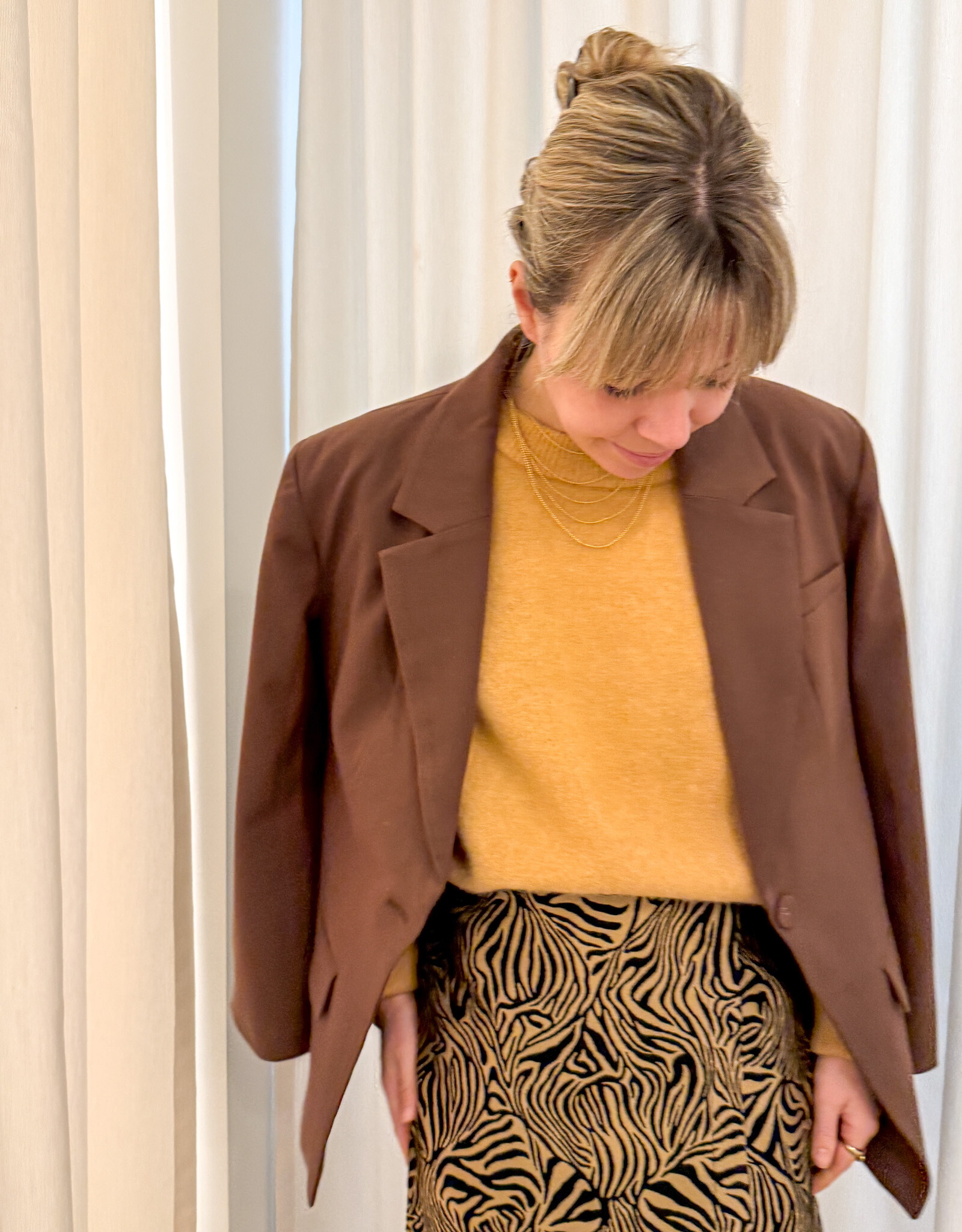 Studio Amaya Blazer 'Puck' - Brown - Studio Amaya