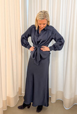 Blouse Satin 'Naja' - Midnight Blue - Neo Noir