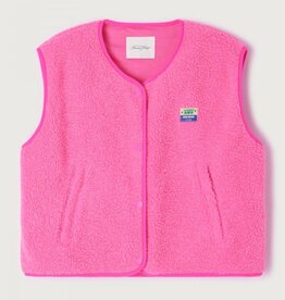 American Vintage Mouwloos Vestje 'Hoktown' - Pink Acid Chine  - Hok16B -  American Vintage