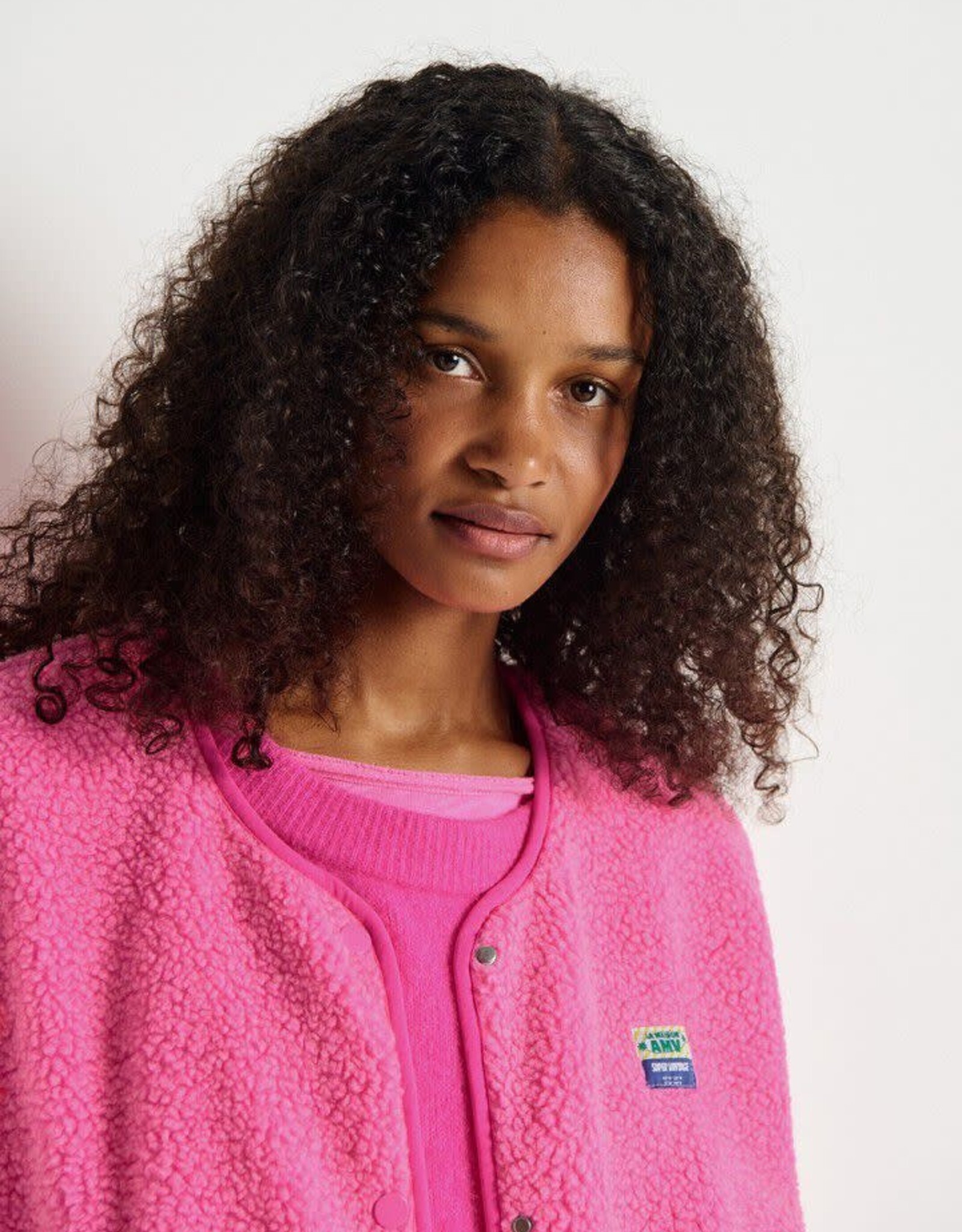 American Vintage Mouwloos Vestje 'Hoktown' - Pink Acid Chine  - Hok16B -  American Vintage