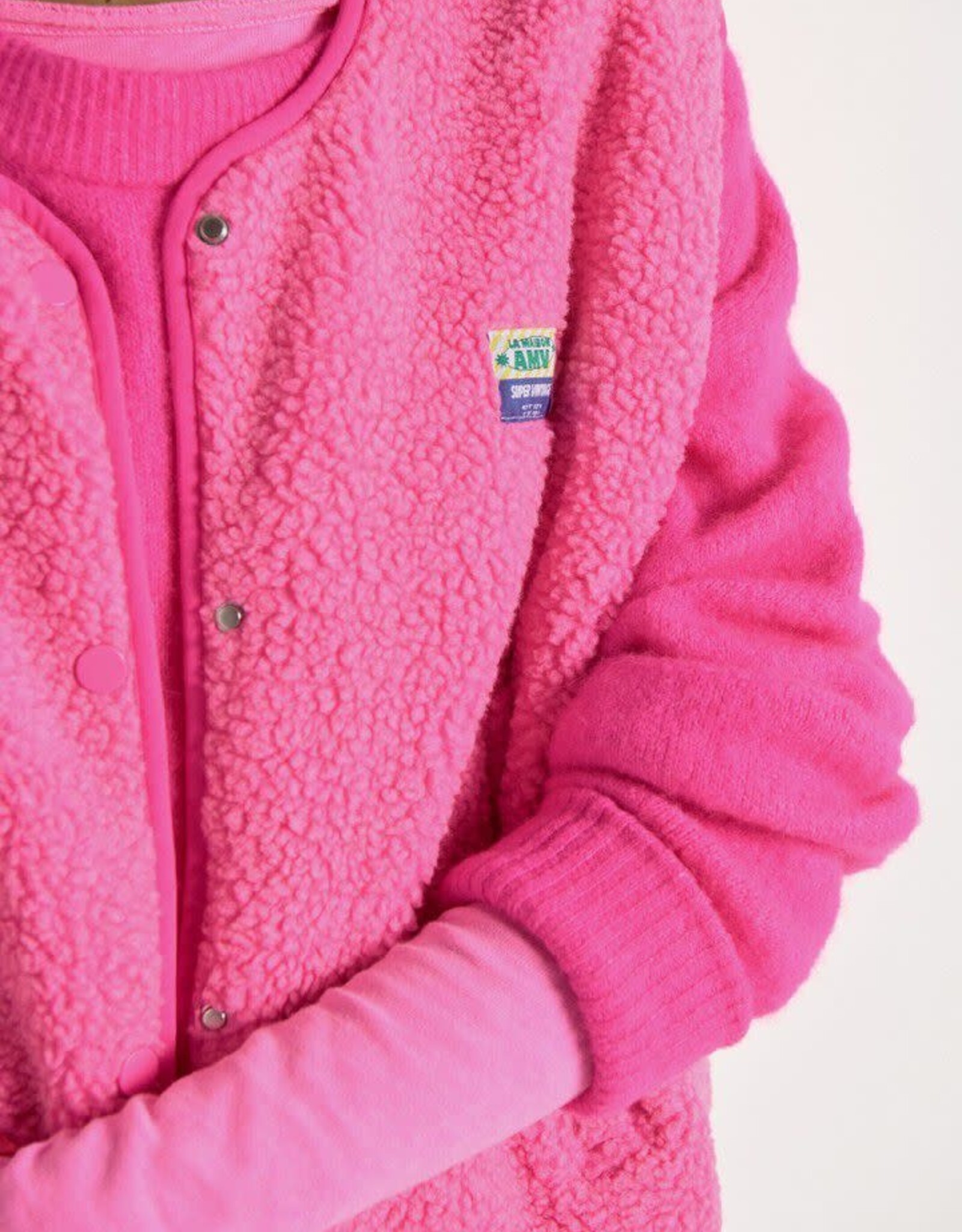 American Vintage Mouwloos Vestje 'Hoktown' - Pink Acid Chine  - Hok16B -  American Vintage