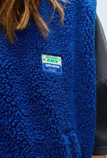 American Vintage Mouwloos Vestje 'Hoktown' - Indigo  - Hok16B -  American Vintage