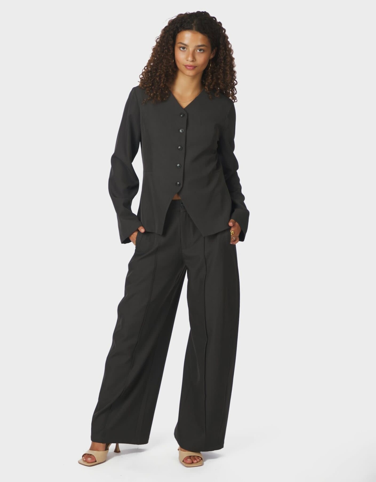 Vestje 'Toots' - Dark Grey - Neo Noir