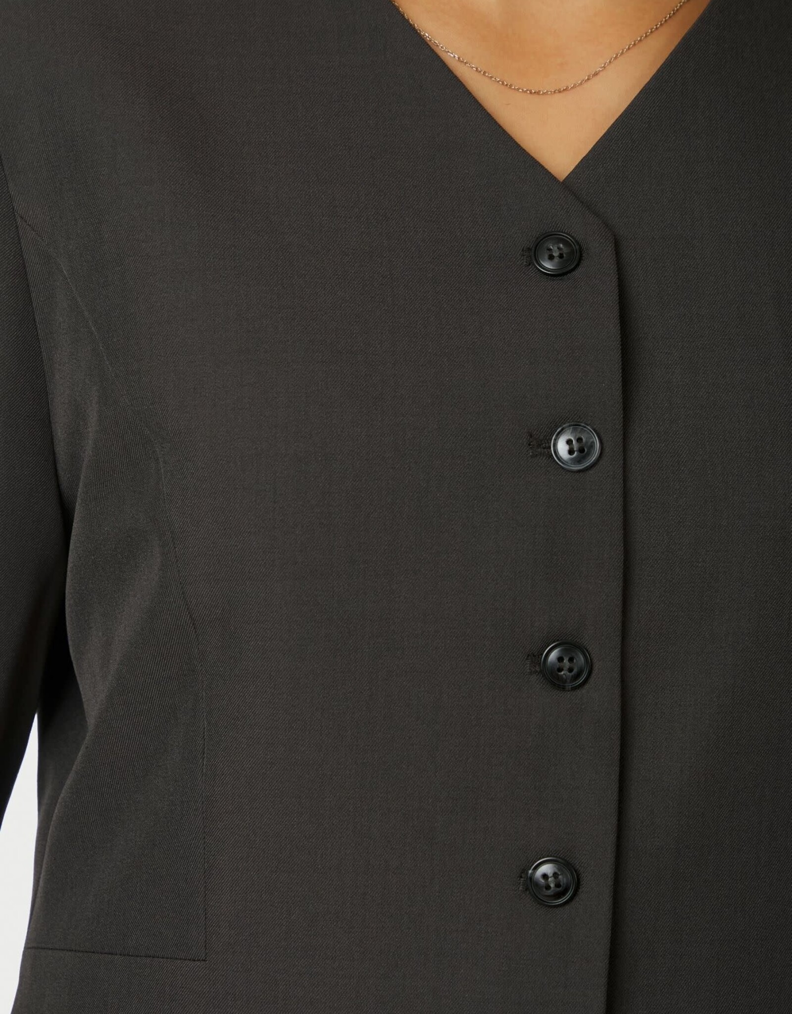 Vestje 'Toots' - Dark Grey - Neo Noir