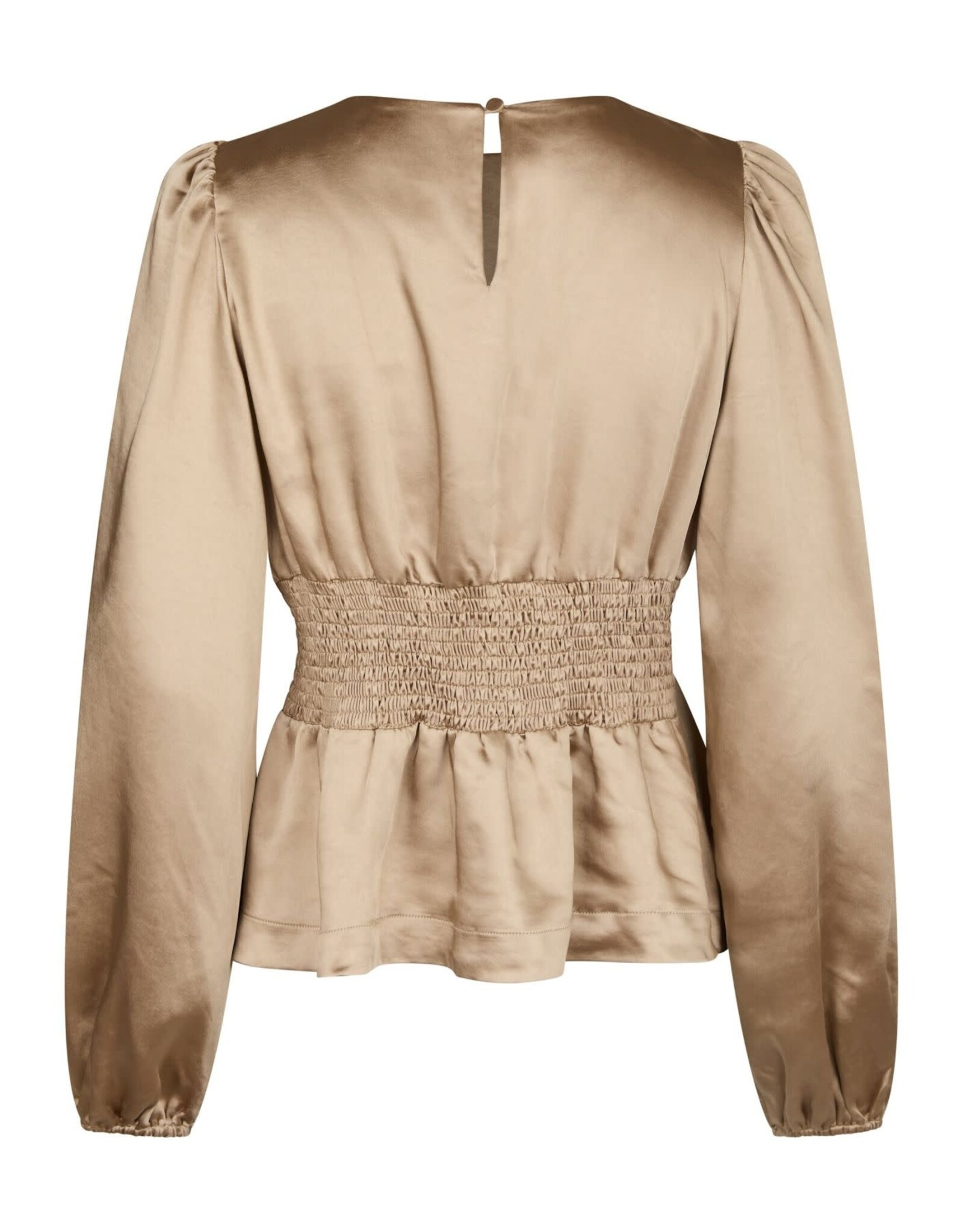 Blouse Crushed Sateen 'Vanya' - Gold - Neo Noir