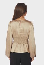 Blouse Crushed Sateen 'Vanya' - Gold - Neo Noir