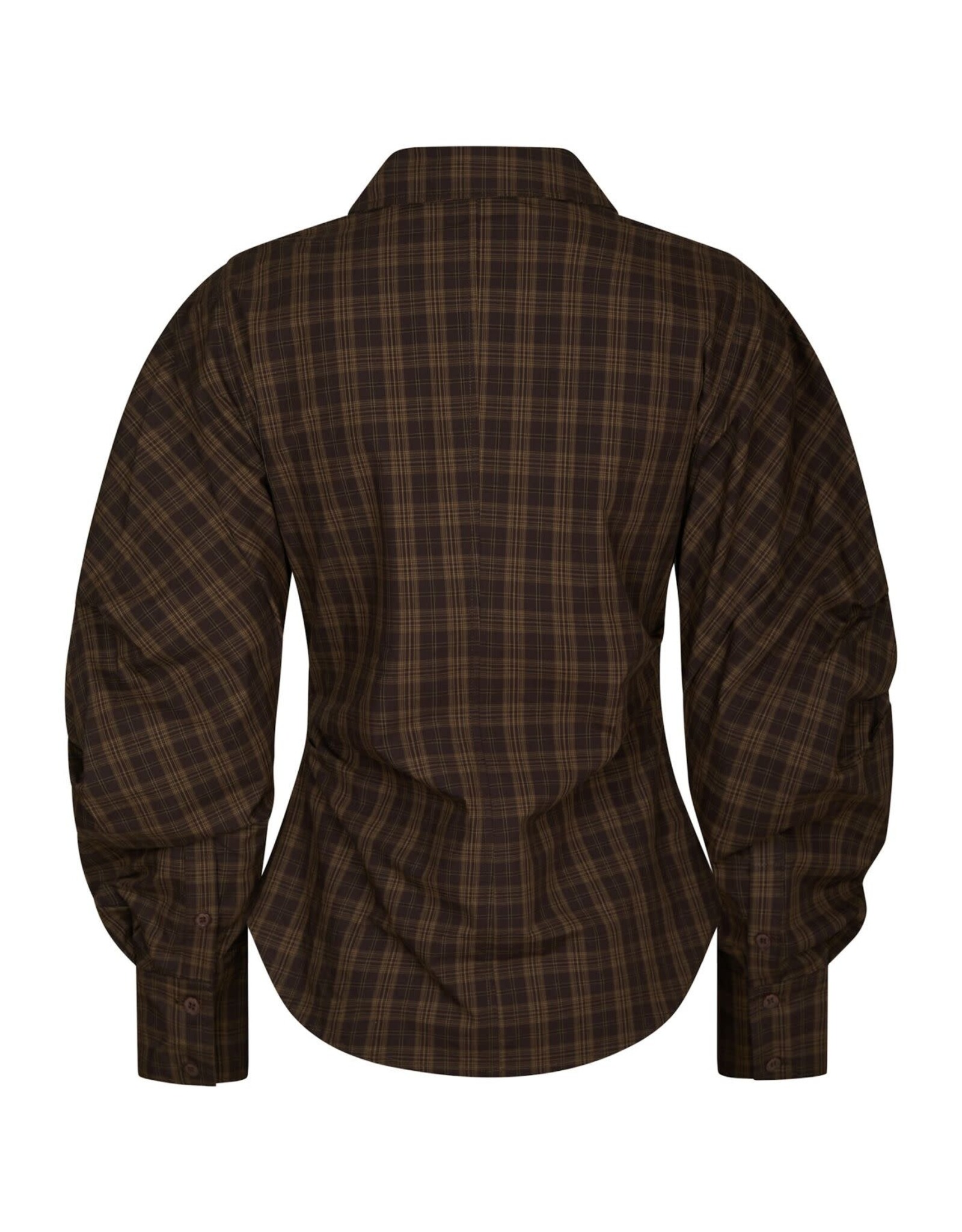 Blouse 'Neoella' - Dark Brown - Neo Noir