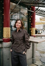 Blouse 'Neoella' - Dark Brown - Neo Noir