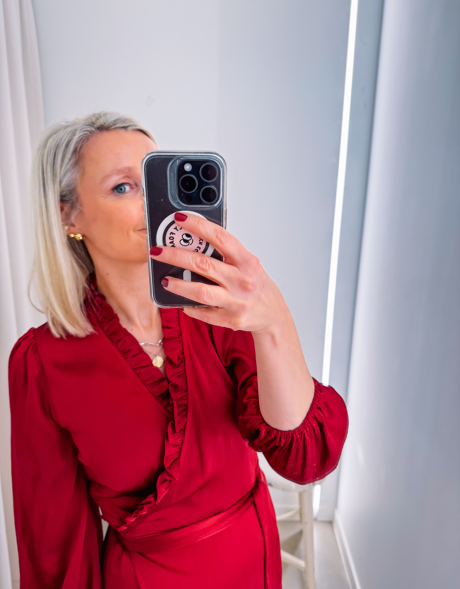 A view Jurk 'Peony' - Bordeaux - A View