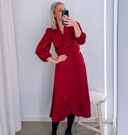 A view Jurk 'Peony' - Bordeaux - A View