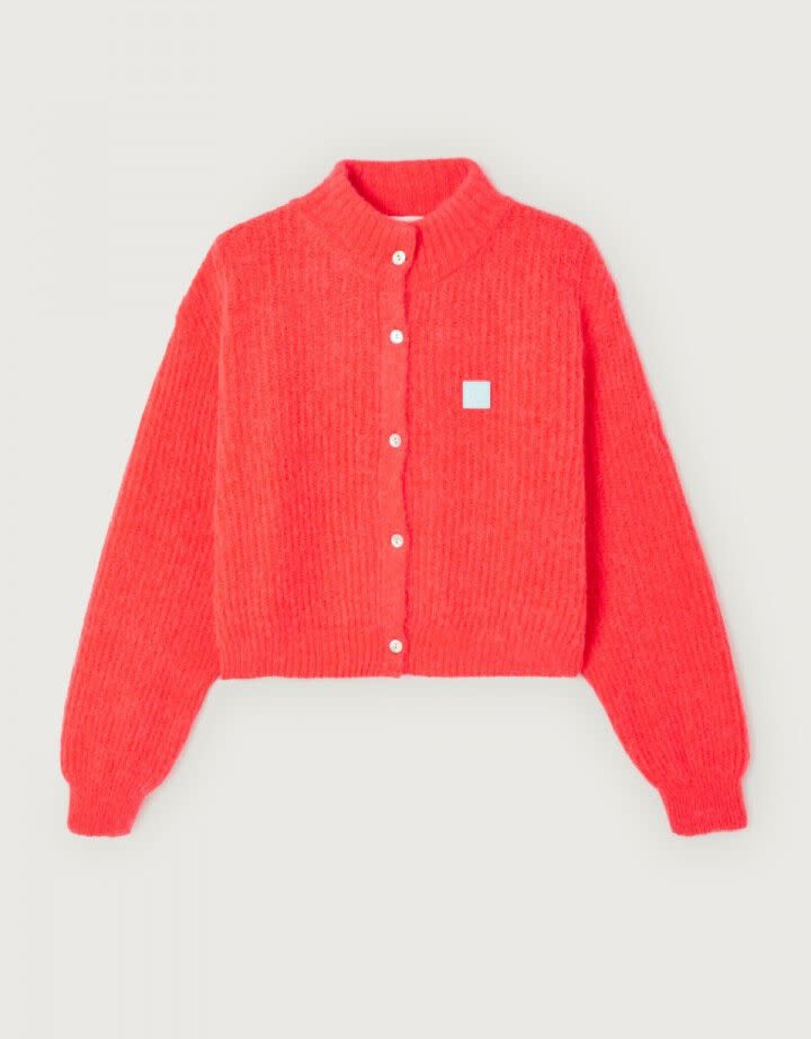 American Vintage Cardigan 'East' - Sunrise Fluo - East19N - American Vintage