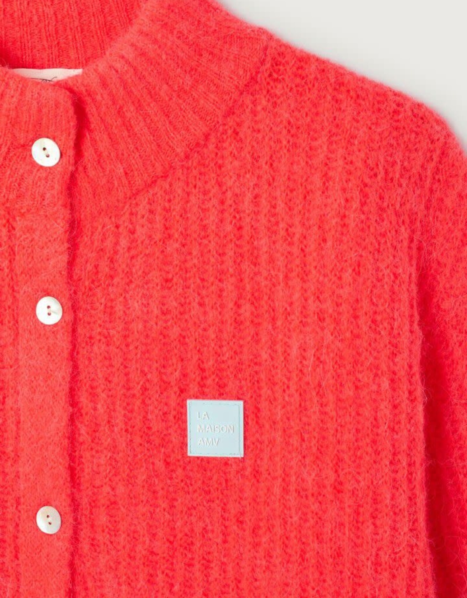 American Vintage Cardigan 'East' - Sunrise Fluo - East19N - American Vintage