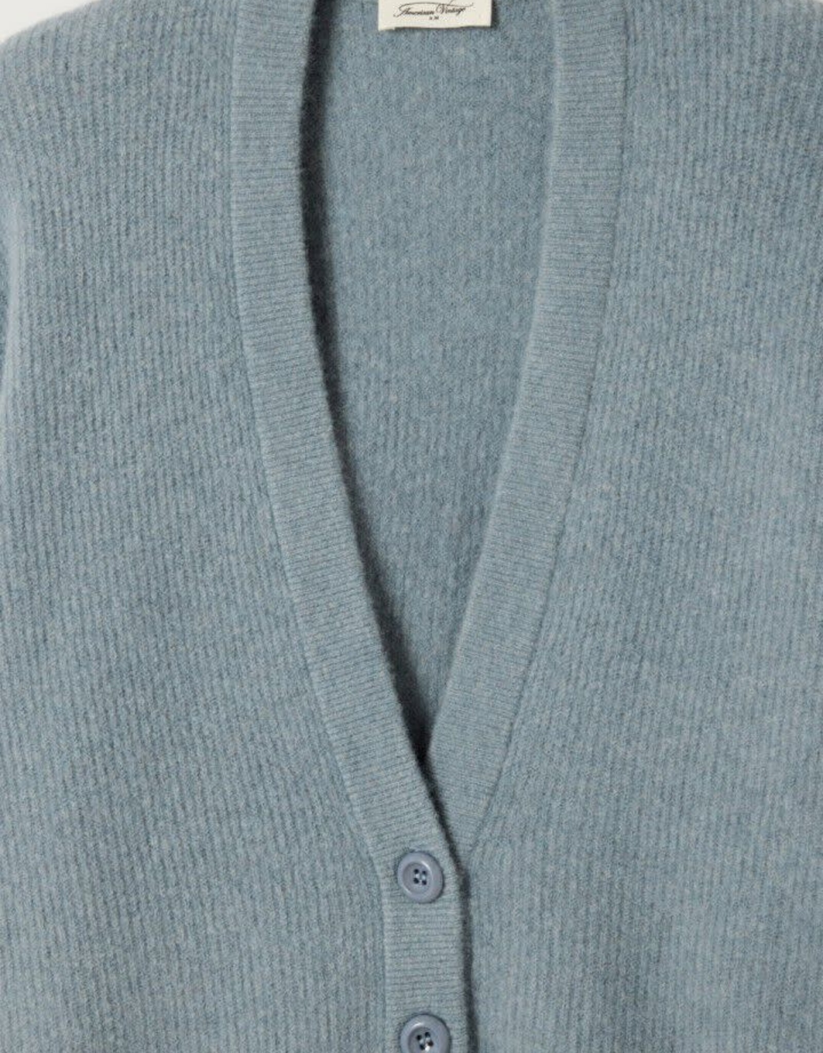 American Vintage Cardigan 'Damsville' - Orage Chine - Dam19F - American Vintage