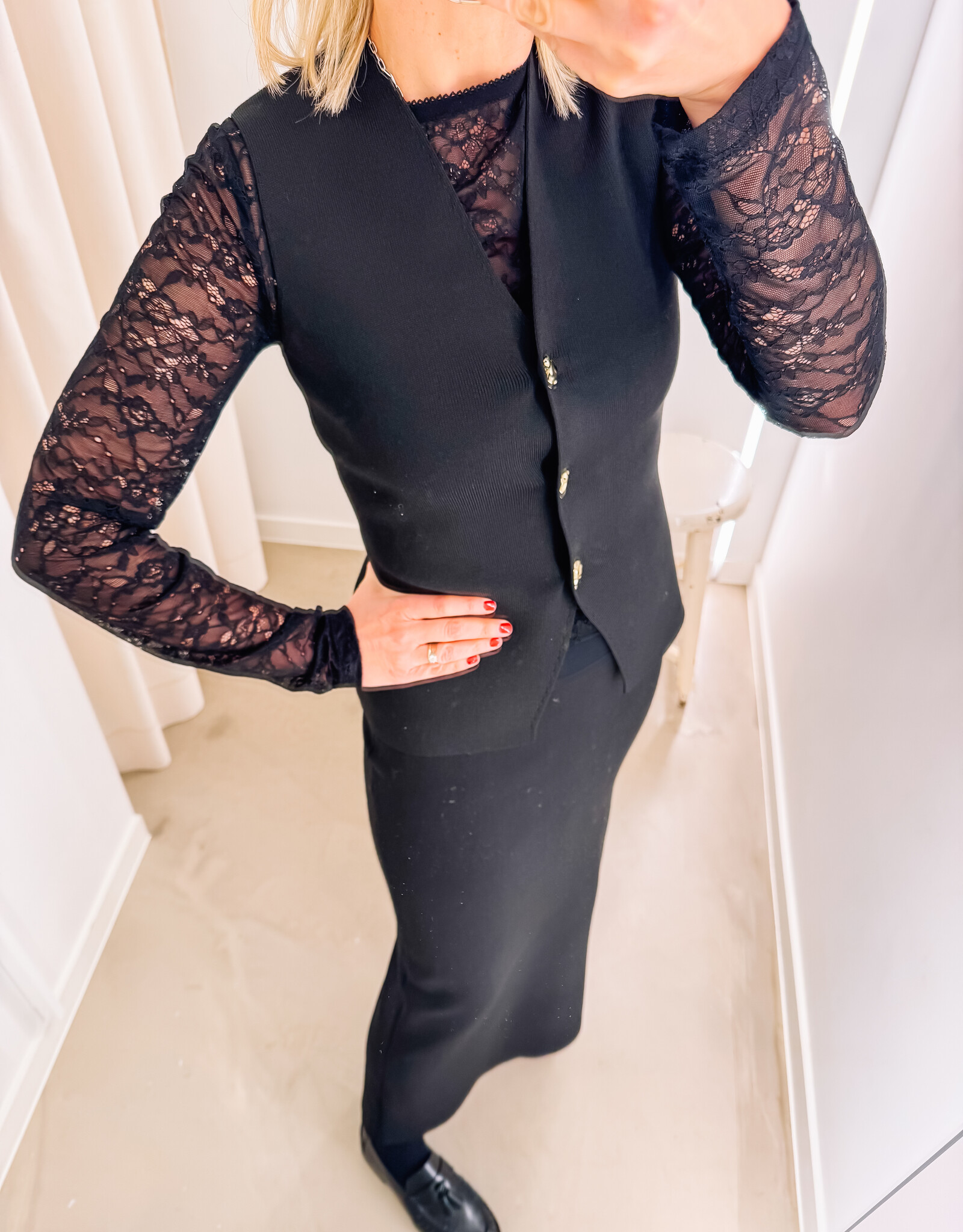 Rok Smooth Knit 'Hansa' - Black - Neo Noir