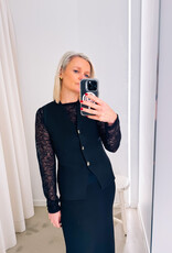 Waistcoat 'Sway' - Black - Neo Noir